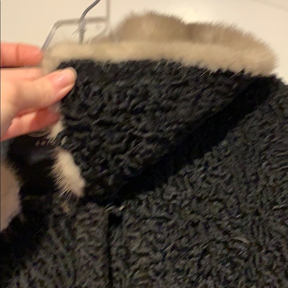 Vintage Astrakhan Lamb and Silver Mink Jacket - Picture 4 of 7